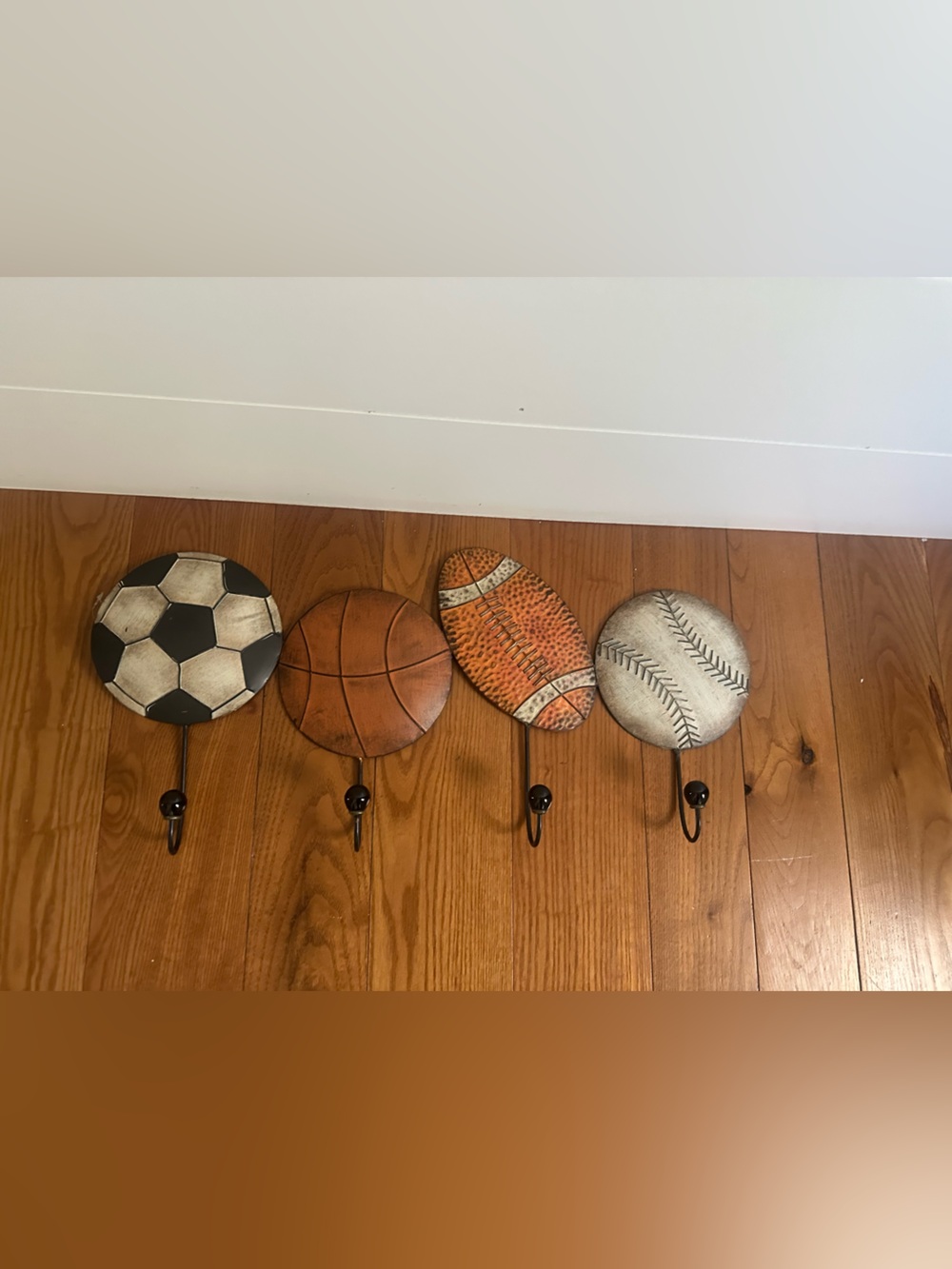Sports Ball Wall Hooks - Multi-Color Home Accents